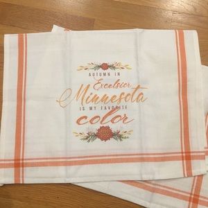 Set of Two 100% Cotton Tea Towels Excelsior Minn